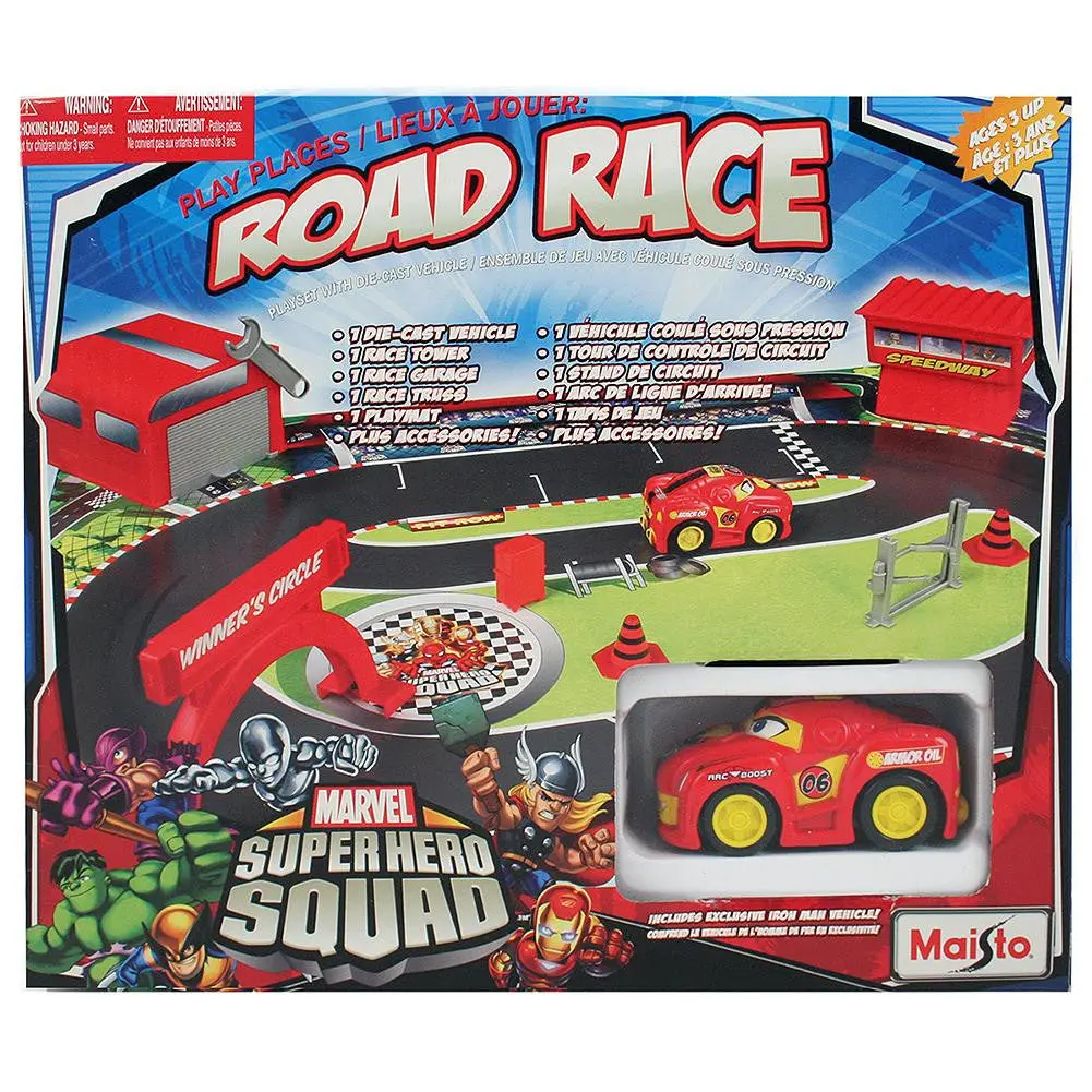 Maisto Marvel Superhero Squad Road Race Set 1