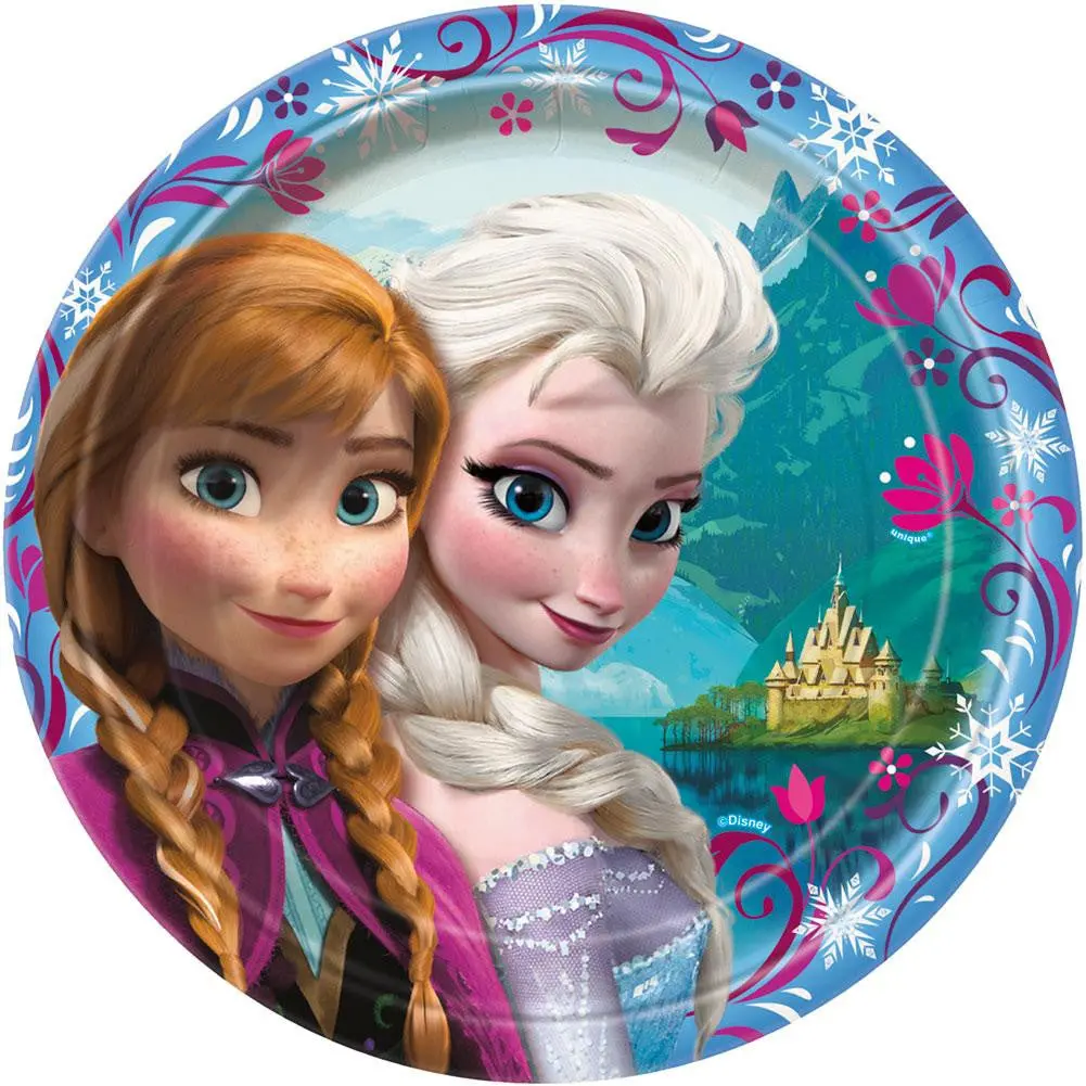 Disney Frozen 9 Inch Plates (8 Per Pack) 1