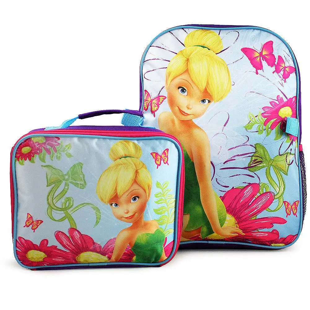 Disney Fairies Deluxe Backpack And Lunch Bag Set 1