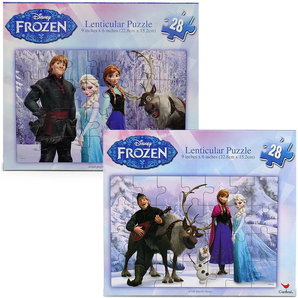 Disney Frozen 28-Piece Lenticular Puzzles (Set Of 2) 1