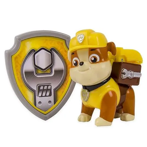 Paw Patrol - Action Pack Pup & Badge - Rubble 1