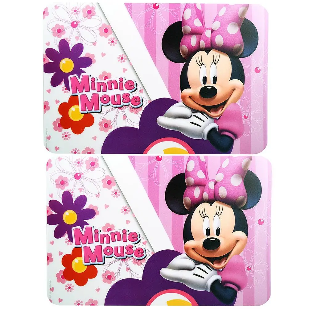 Disney Minnie Mouse Plastic Placemat Set (2-Per Pack) 1