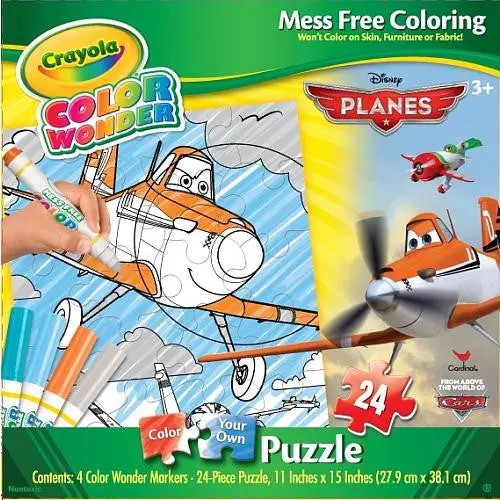 Disney Planes Crayola Color Wonder Color Your Own Puzzle 1
