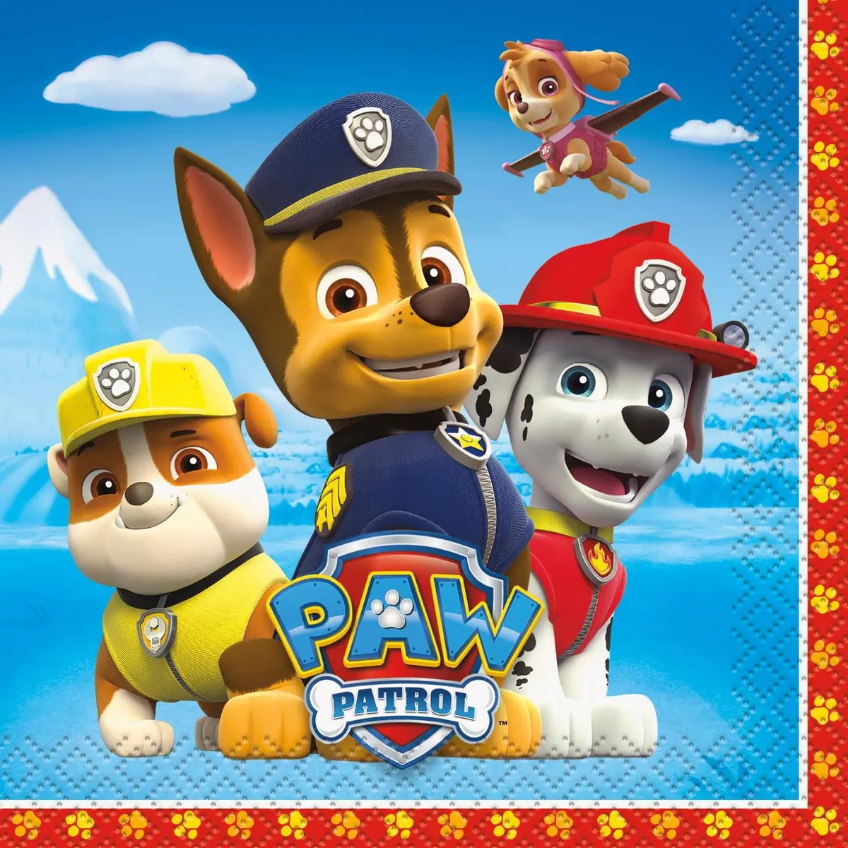 Paw Patrol Beverage Napkins (16 Per Pack) 1
