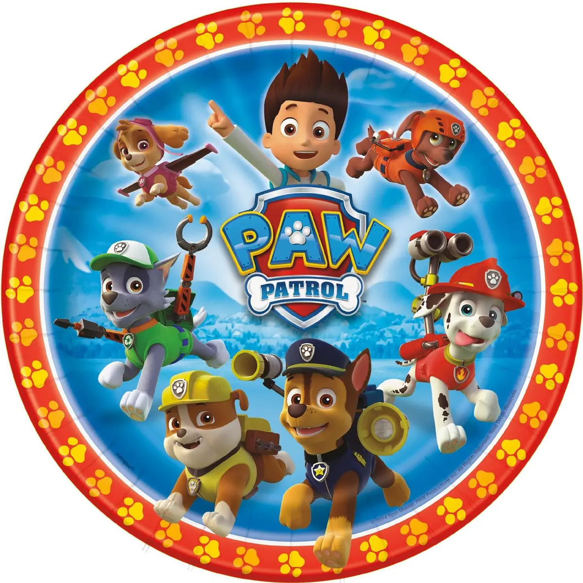 Paw Patrol Plates (9 Inches - 8 Per Pack) 1