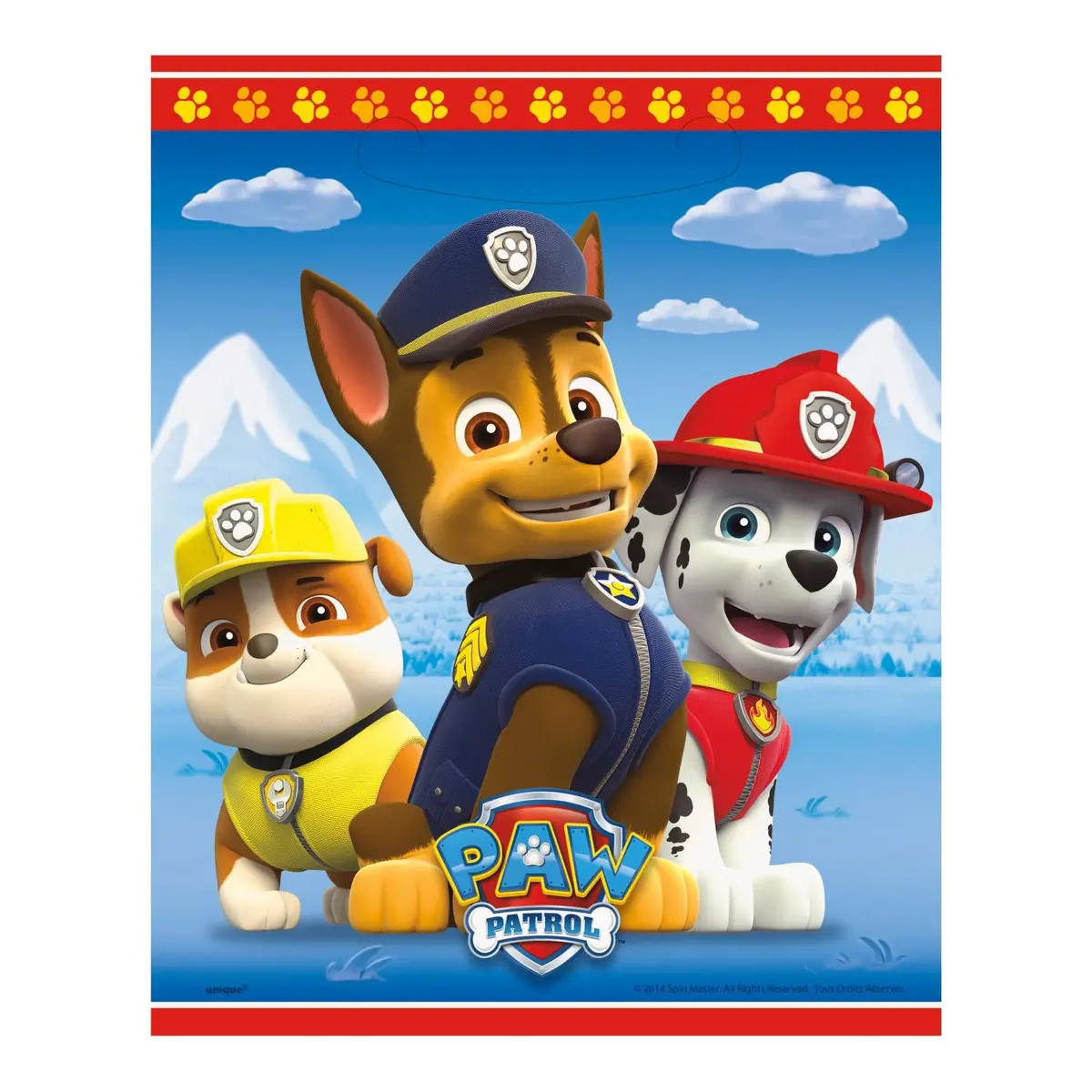 Paw Patrol Loot Bags (8 Per Pack) 1