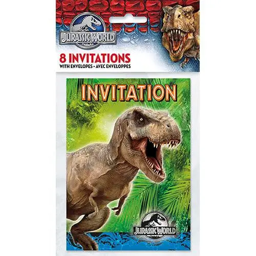 Jurassic World Invitations (8 Per Pack) 1