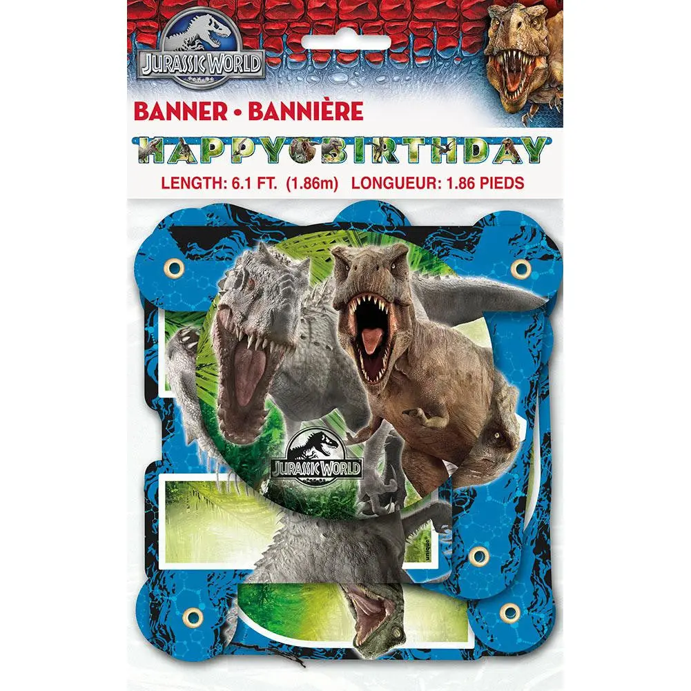 Jurassic World Jointed Birthday Banner 1