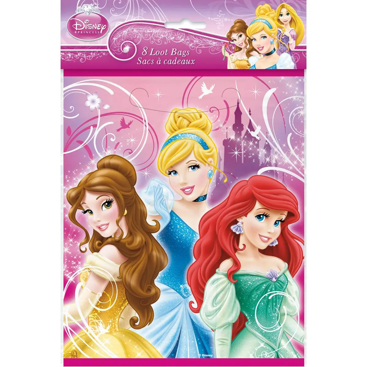 Disney Princess Party Loot Bags (8 Per Pack) 1