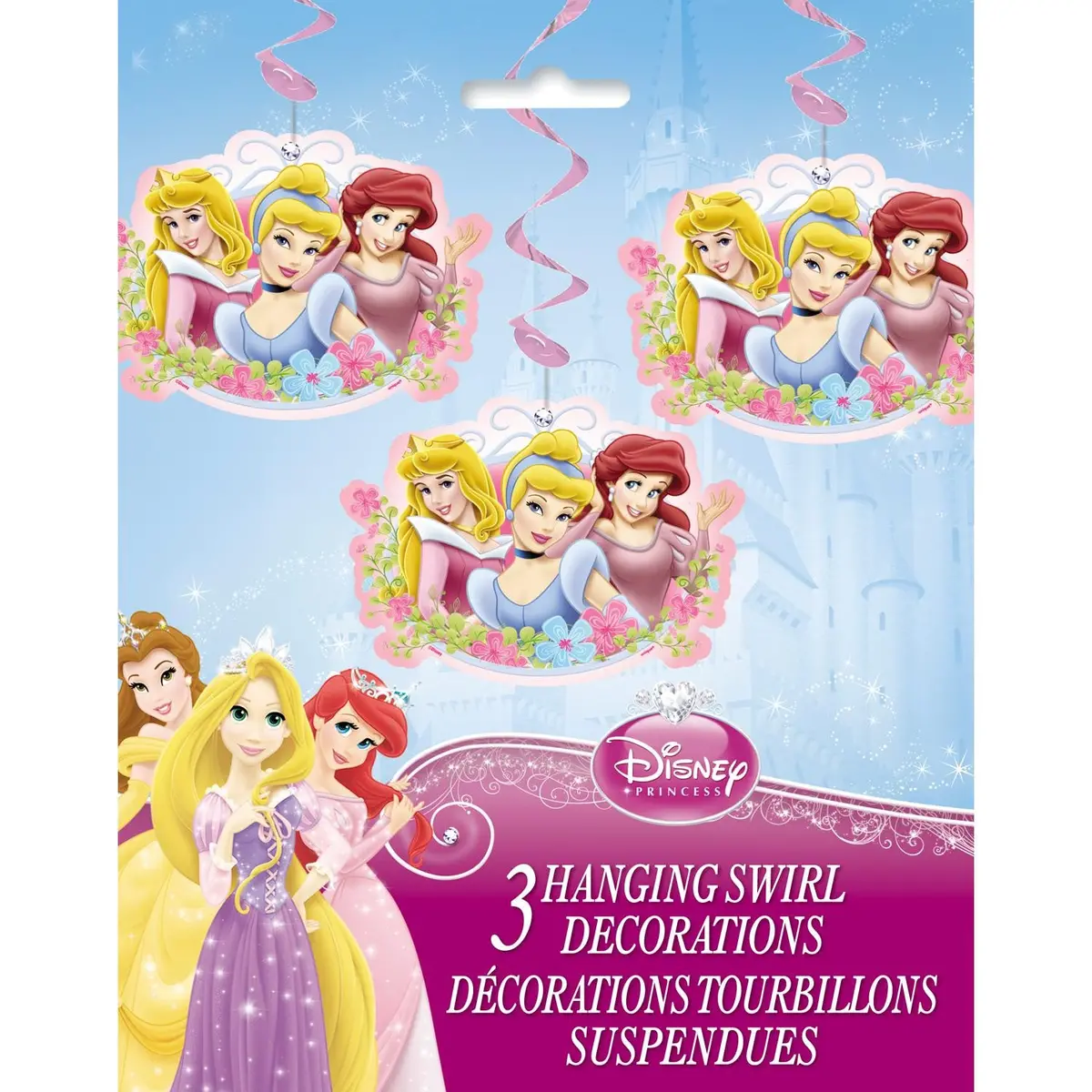 Disney Princess Hanging Party Decorations (3 Per Pack) 1