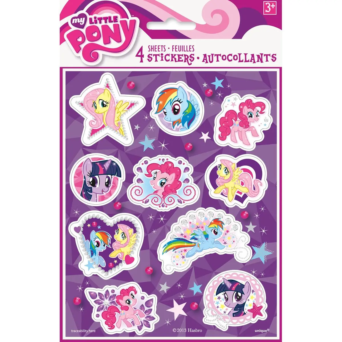 My Little Pony Stickers (4 Sheets Per Pack) 1