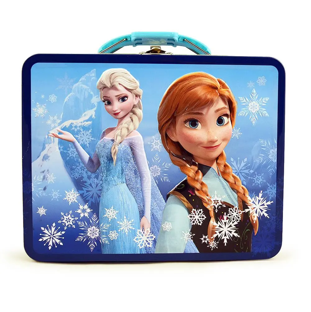 Disney Frozen Tin Lunch Box - Turquoise And Blue 1