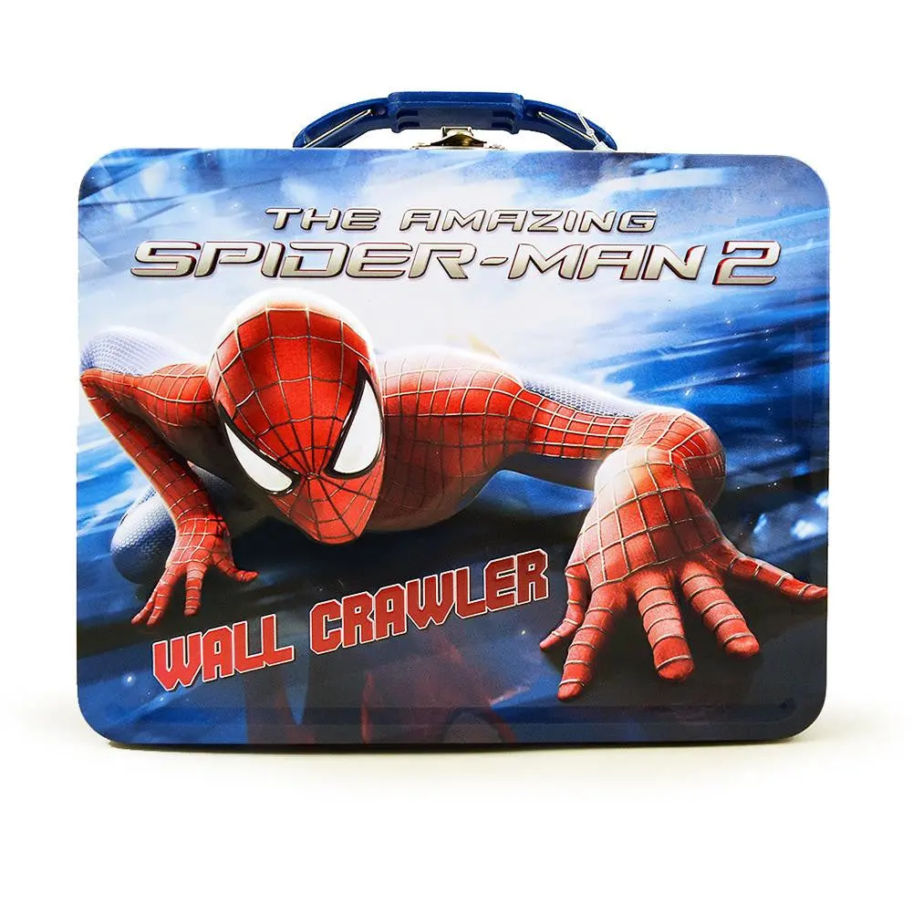 Spider-Man Tin Lunch Box - Wall Crawler - Blue 1