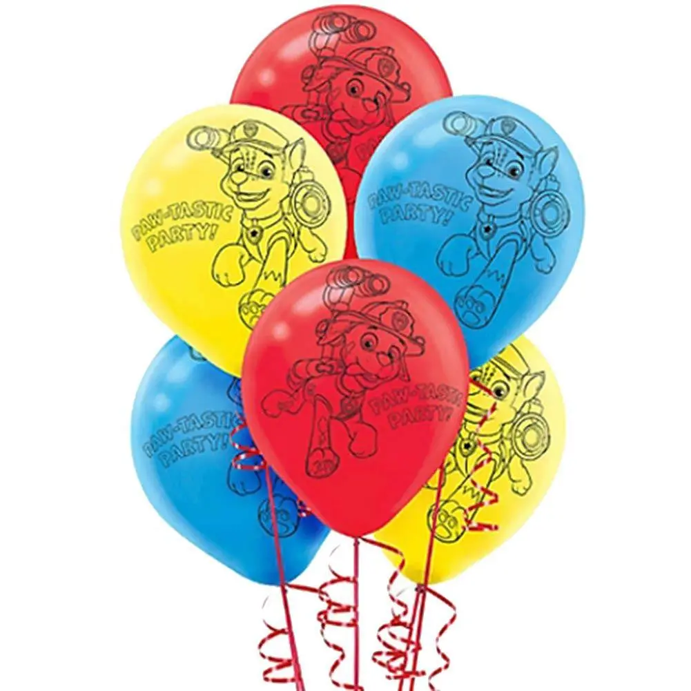 Paw Patrol Latex Balloons (6 Per Pack) 1