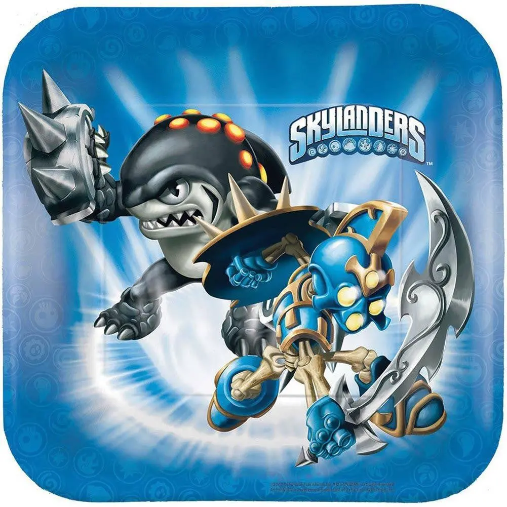Skylanders Square Dessert Plates (8 Per Pack) 1