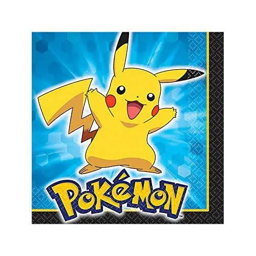Pokemon Pikachu And Friends Beverage Napkins (16 Per Pack) 1