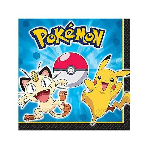 Pokemon Pikachu And Friends Luncheon Napkins (16 Per Pack) 1