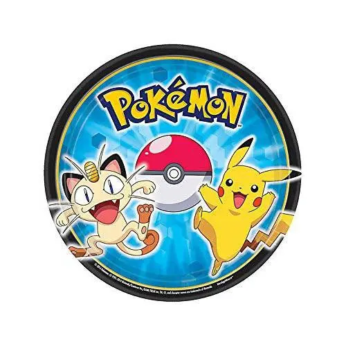 Pokemon Pikachu And Friends Dessert Plates (8 Per Pack) 1