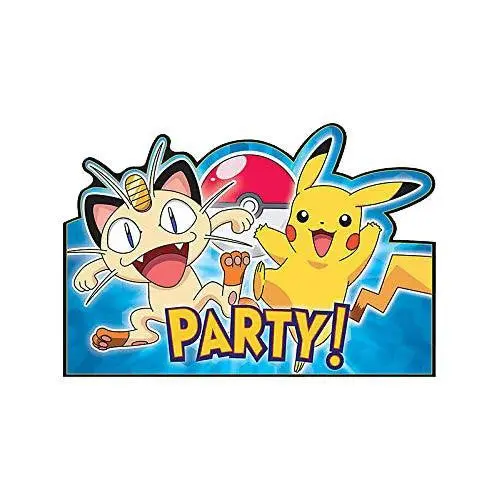 Pokemon Pikachu And Friends Invitations (8 Per Pack) 1