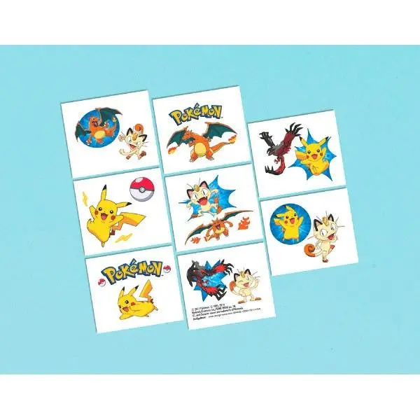 Pokemon Pikachu And Friends Party Favor Tattoos 1