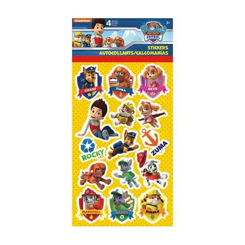 Paw Patrol Sticker Sheets (4 Sheets) 1