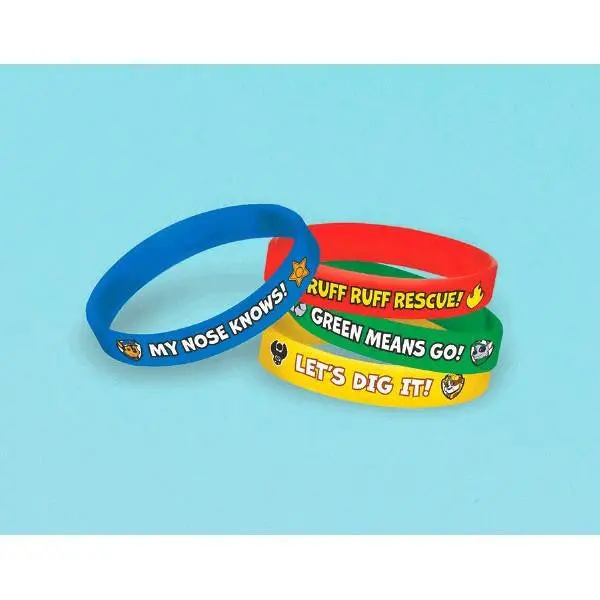 Paw Patrol Rubber Bracelets (4 Per Package) 1