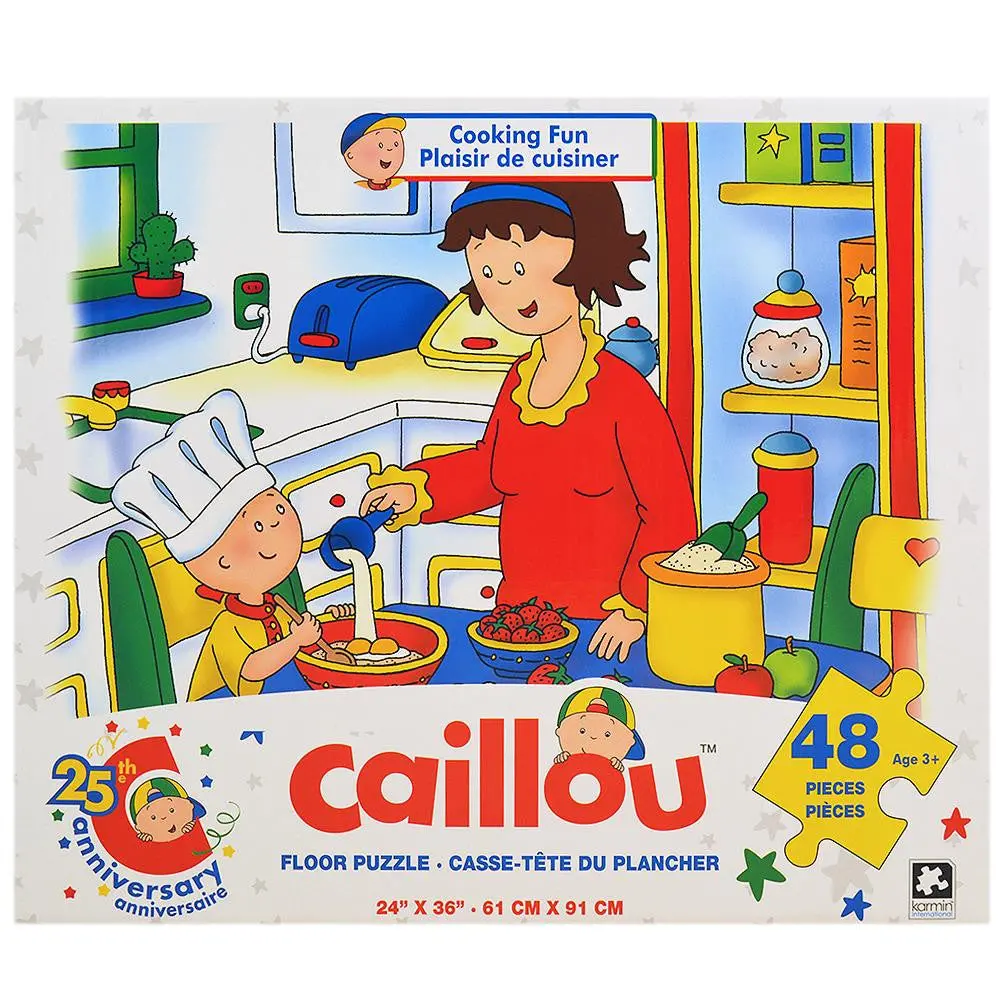 Caillou Floor Puzzle (48 Pieces - Cooking Fun) 1