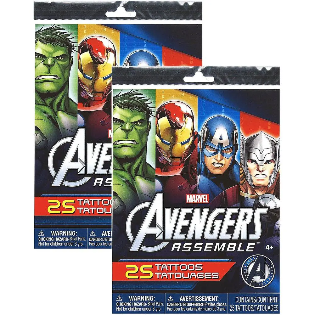 Marvel The Avengers Assemble Tattoos (2 Package Of 25) 1