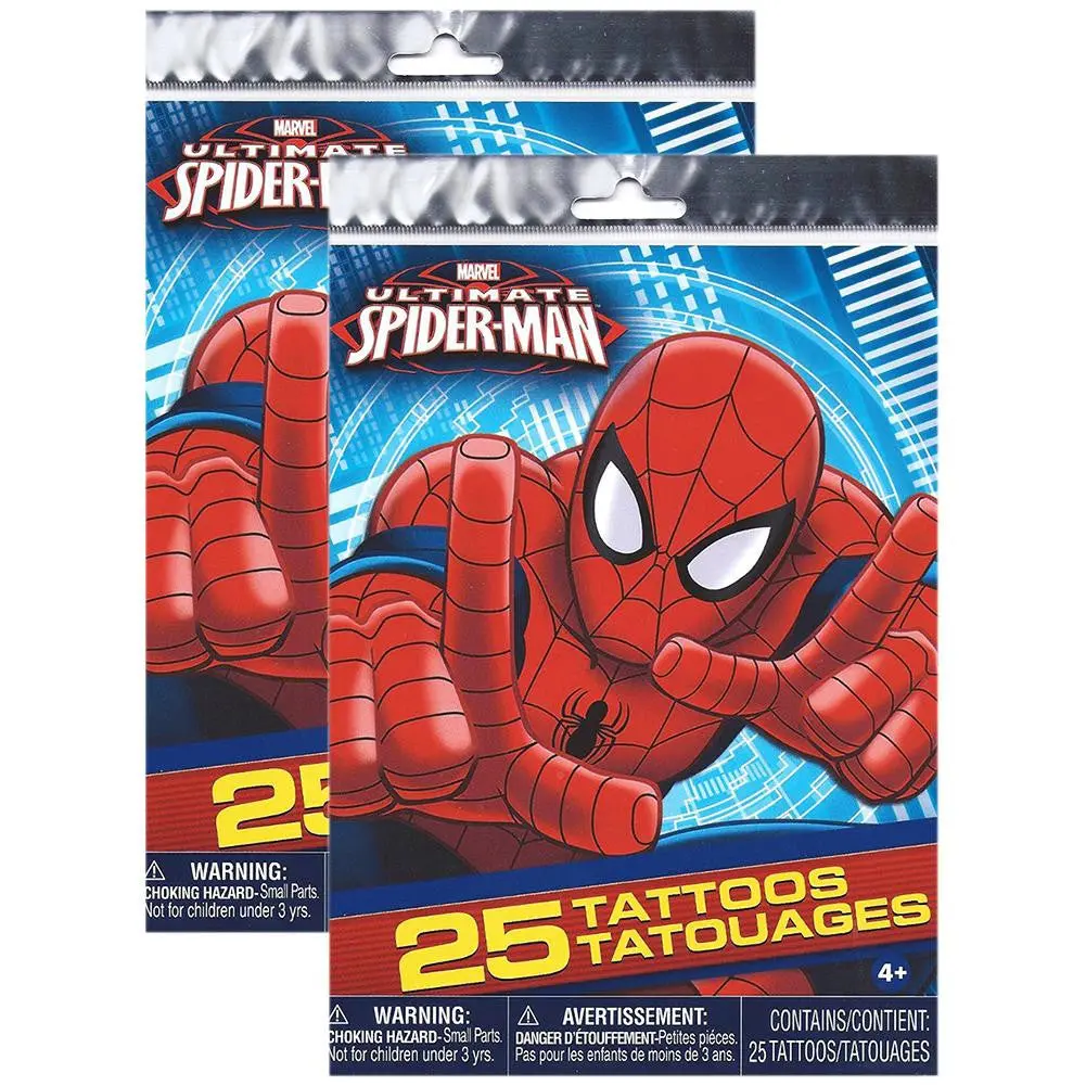 Marvel Ultimate Spider-Man Tattoos (2 Package Of 25) 1
