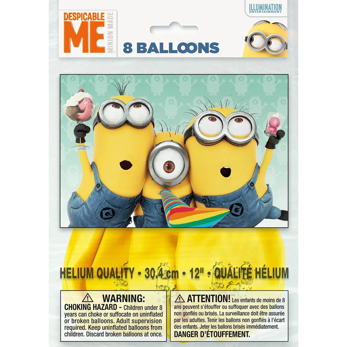 The Minions Party Balloons (8 Per Pack) 1