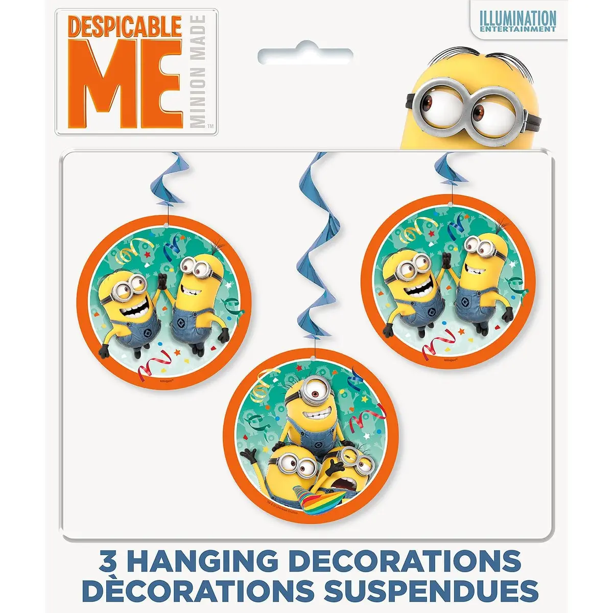 The Minions Hanging Swirl Decorations (26 Inches In Length) 1