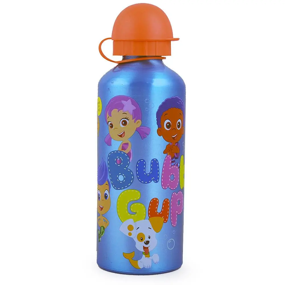Bubble Guppies Aluminum Water Bottle (Orange Top) 1