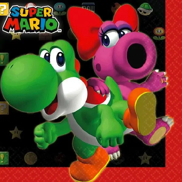 Super Mario Bros. Beverage Napkins (16 Per Package) 1