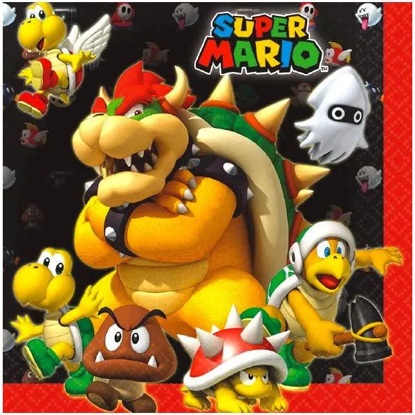 Super Mario Bros. Luncheon Napkins (16 Per Package) 1