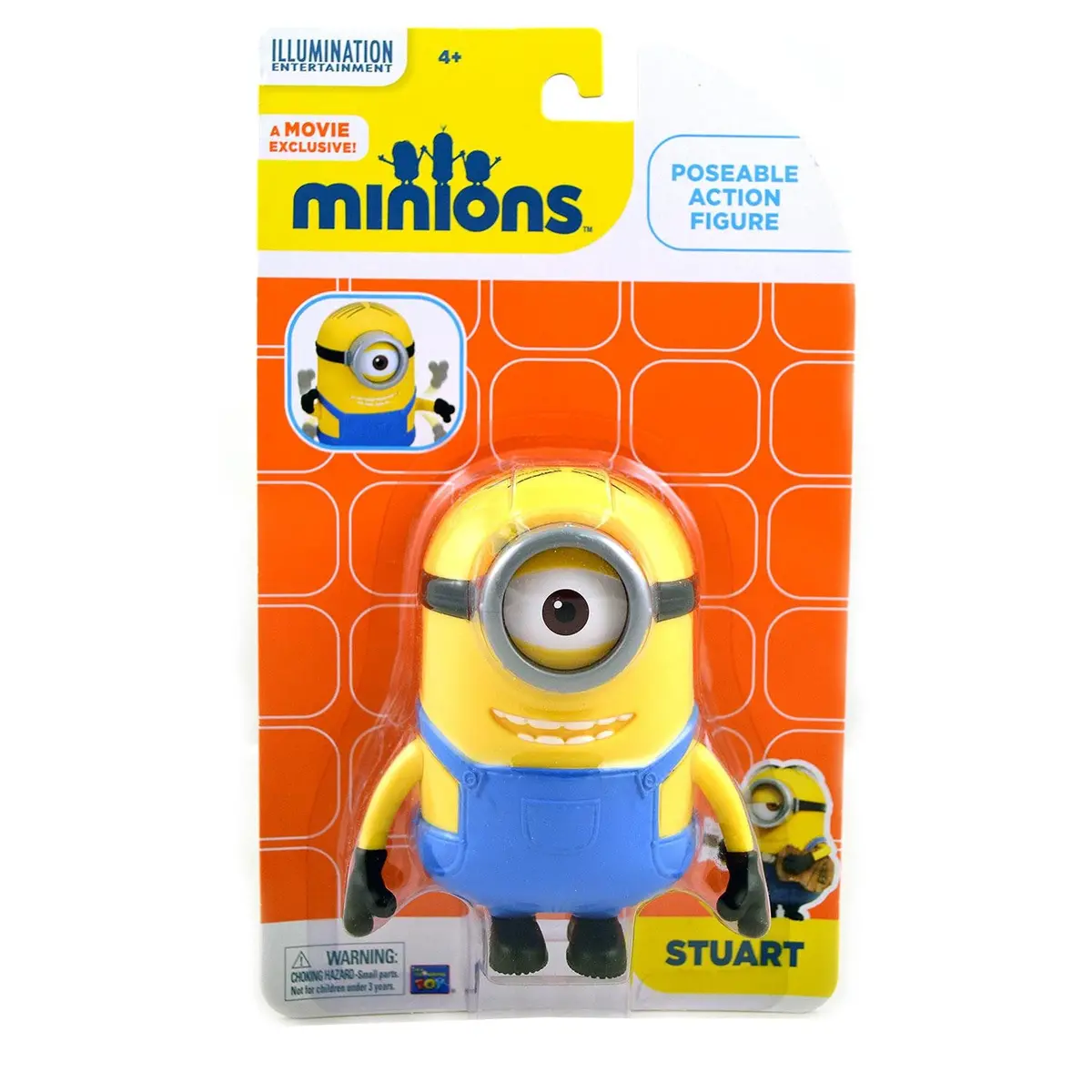 The Minions Stuart Poseable Action Figure (4.75 Inches) 1