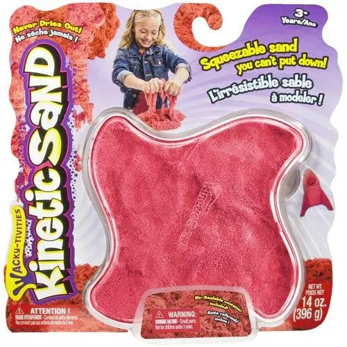 Kinetic Sand 14Oz (396 G) (Neon Red) 1