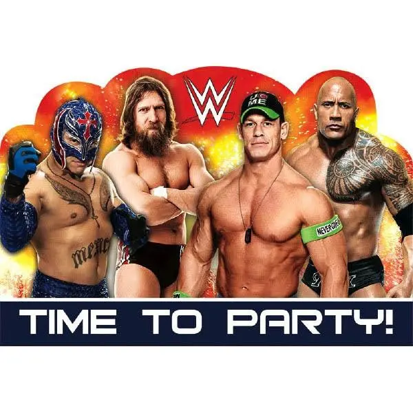 Wwe Party Invitations (8 Per Pack) 1