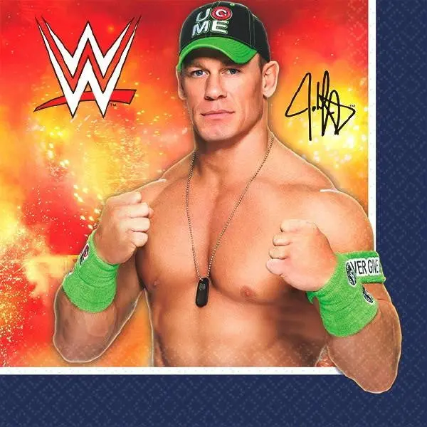 Wwe Beverage Napkins (16 Per Pack) 1