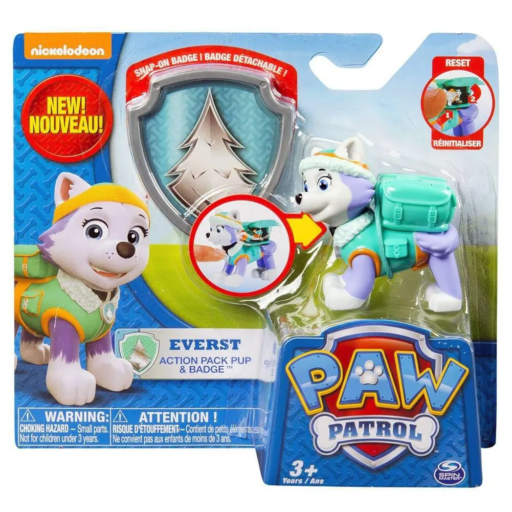 Paw Patrol Action Pack Pup And Badge - Everest 1