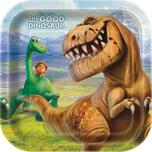 The Good Dinosaur 7 Square Plates (8 Per Pack) 1
