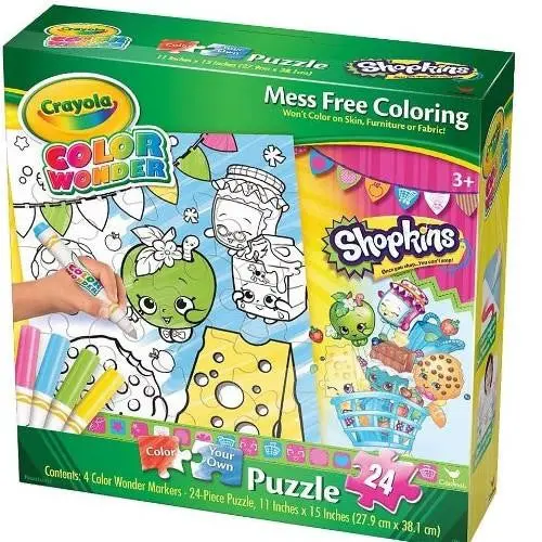 Crayola Color Wonder Shopkins Puzzle (24 Pieces) 1