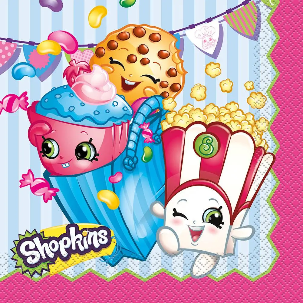Shopkins Luncheon Napkins (16 Per Pack) 1