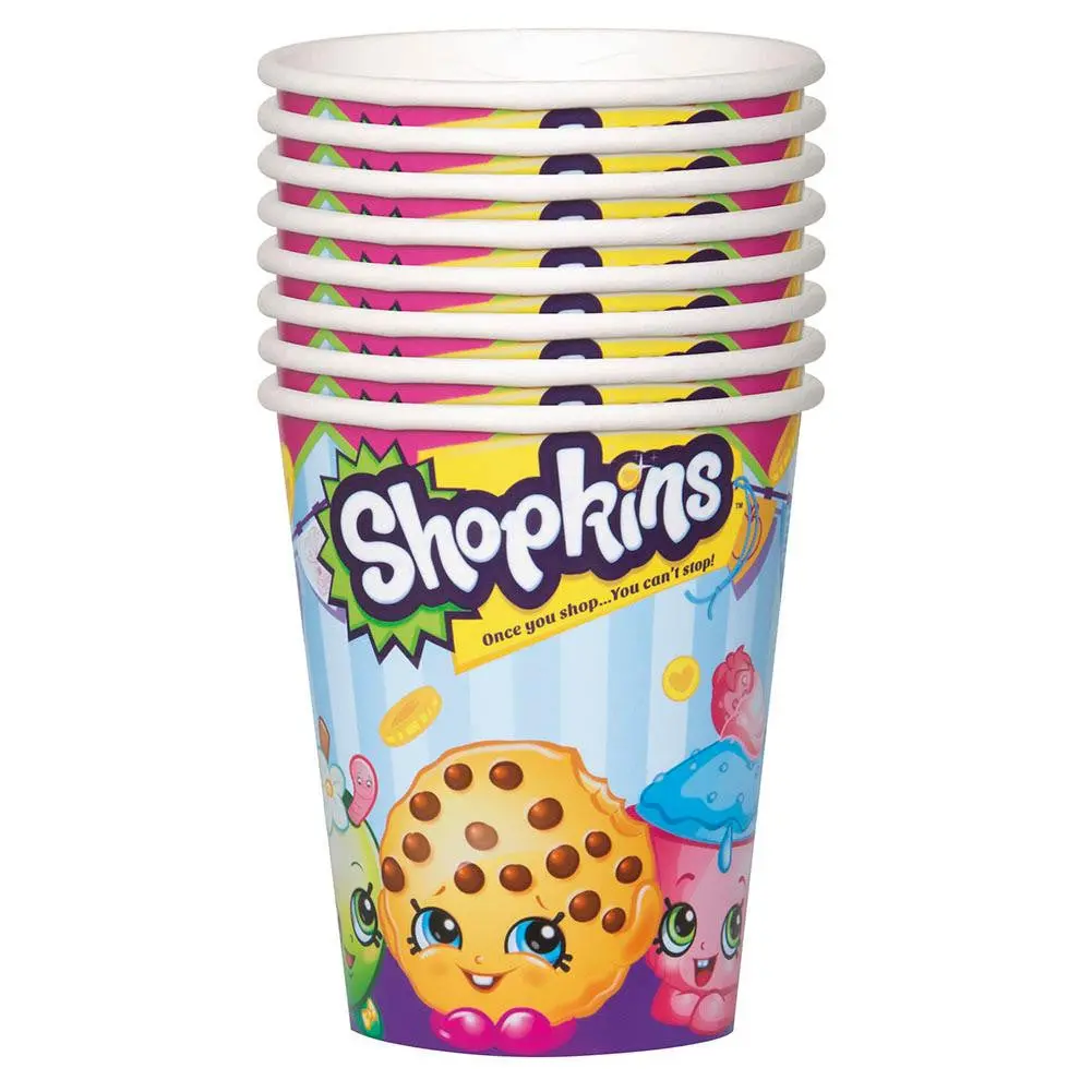 Shopkins Paper Cups (8 Per Pack - 9 Oz - 270 Ml) 1