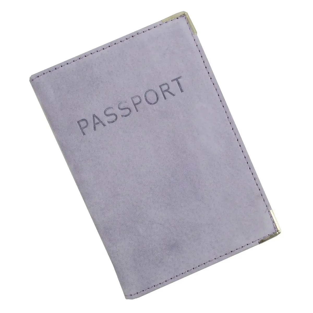Austin House Genuine Suede Passport Cover - Periwinkle 1