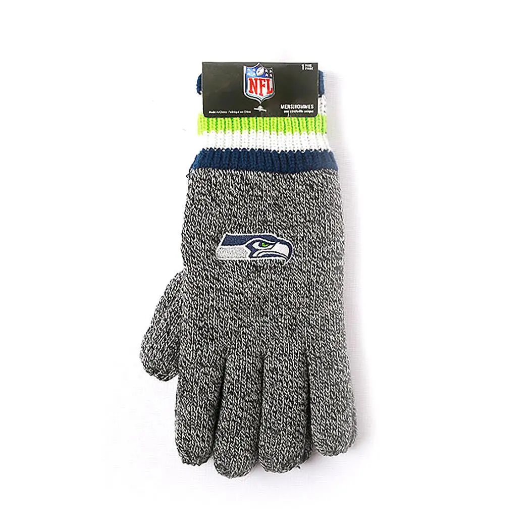 Nfl Seattle Seahawks Thermal Gloves (Men's - One Size) 1