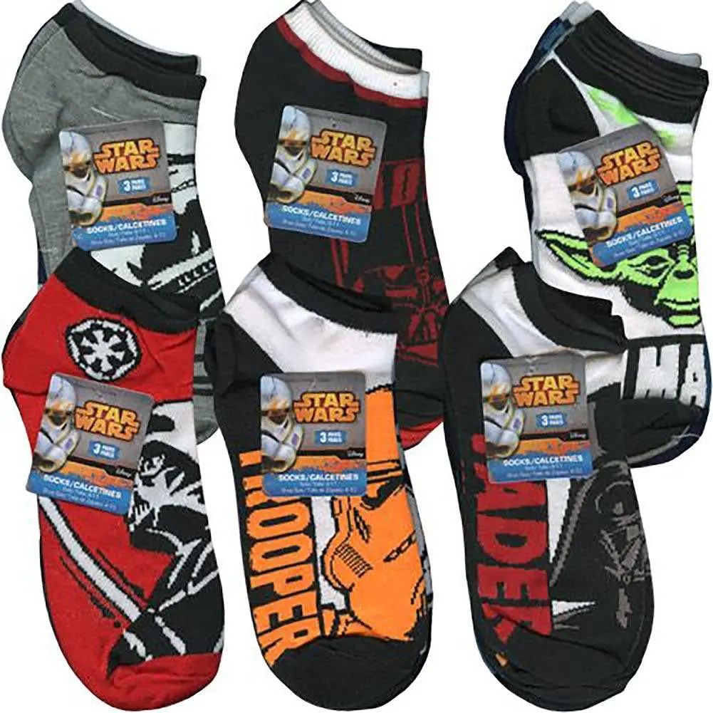 Star Wars Anklet Socks (3 Pack - Size 9-11) - Assorted 1