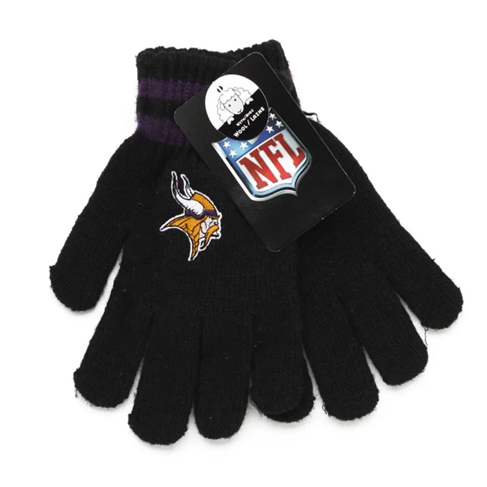 Nfl Minnesota Vikings Men's Thermal Gloves (One Size W-Wool) 1