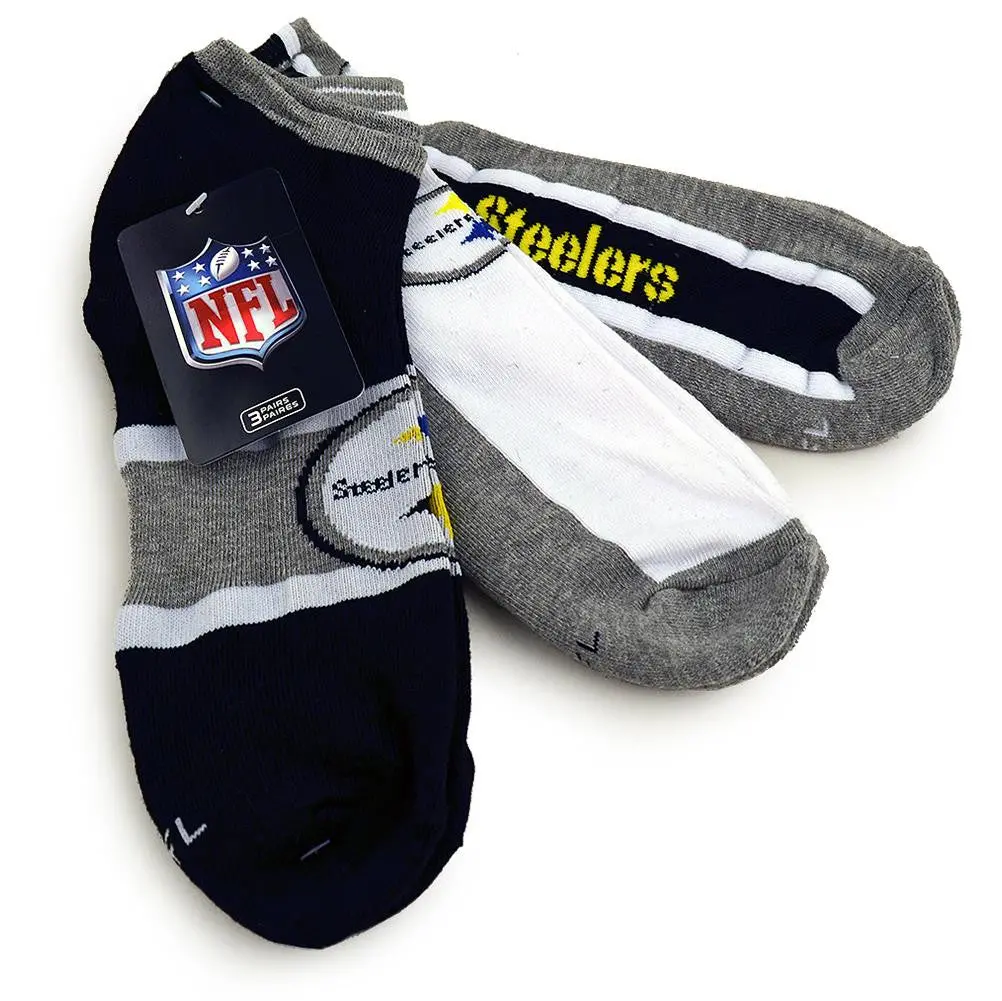 Nfl Pittsburgh Steelers Ankle Socks (3 Pairs) 1