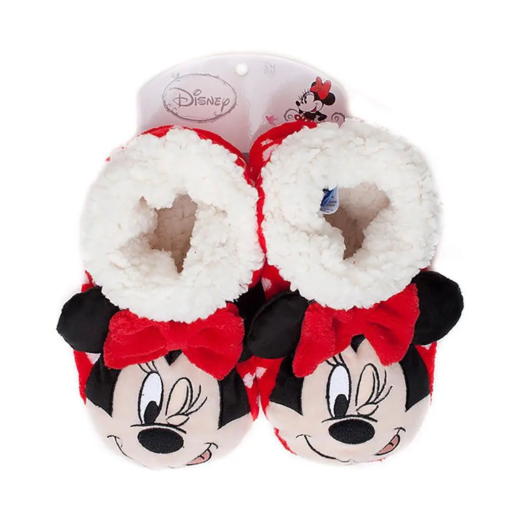 Minnie Mouse Kids Slippers - Red (Small-Medium) 1