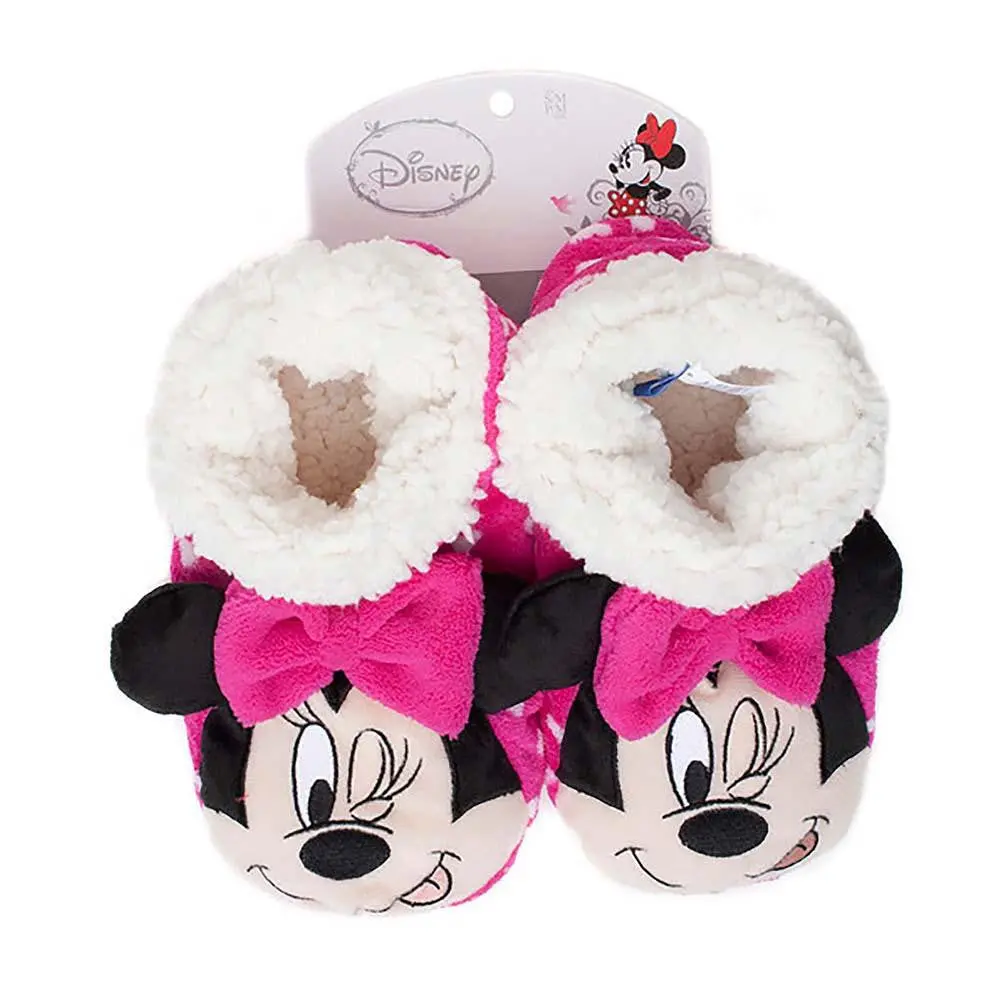 Minnie Mouse Kids Slippers - Pink (Medium-Large) 1